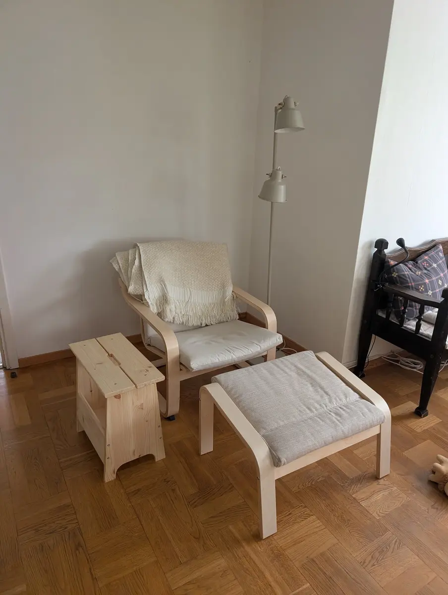Armchair inviting a reader